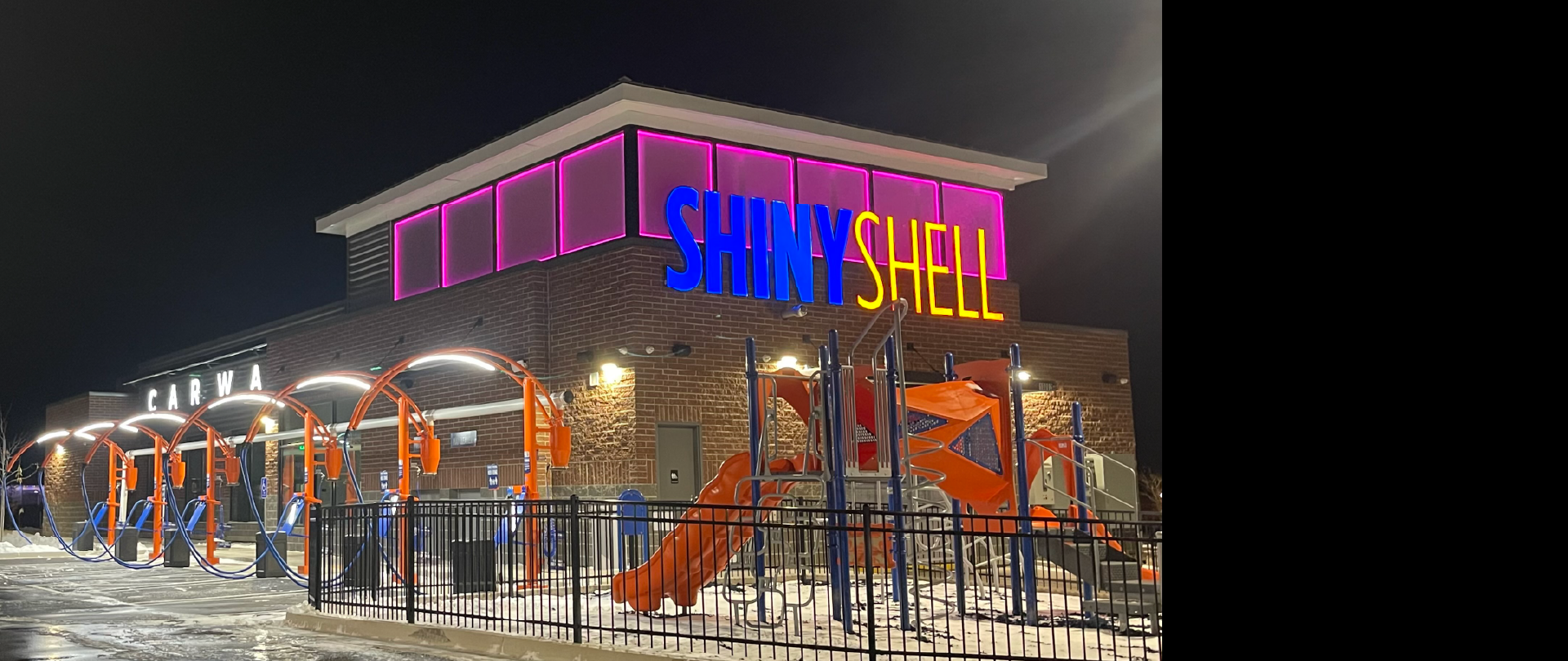 Shiny Shell West Valley City express car wash vacuum arches